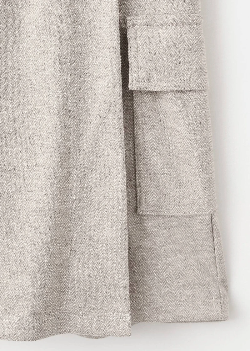 Cargo pocket skirt pants