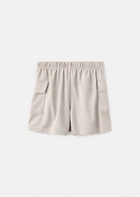 Cargo pocket skirt pants