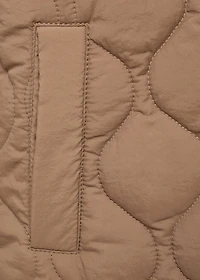 Quilted long coat