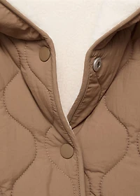 Quilted long coat