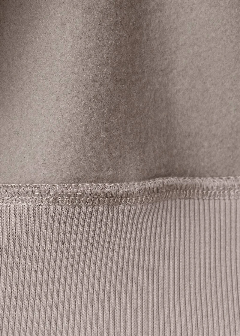Printed embossed sweatshirt