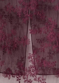 Embroidered sheer top