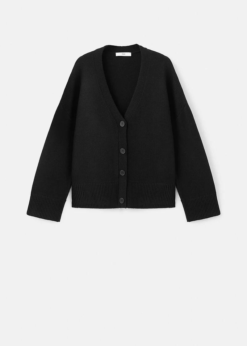 V-neck cardigan
