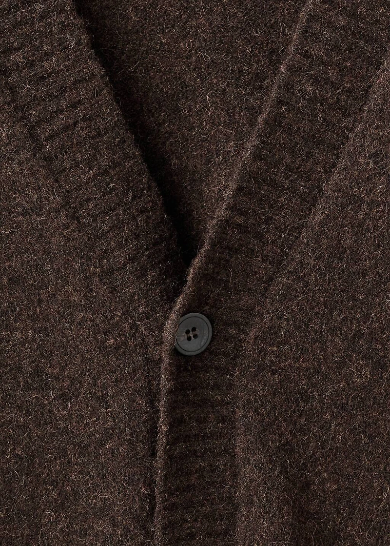 Wool-blend cardigan