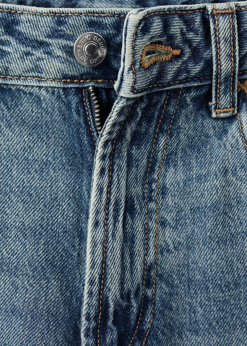 Straight cotton jeans