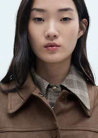 Leather-effect jacket with pockets