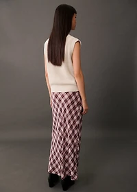 Knitted vest with zip