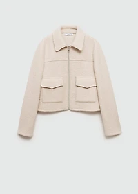 Wool jacket with pockets