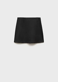 Leather-effect mini-skirt