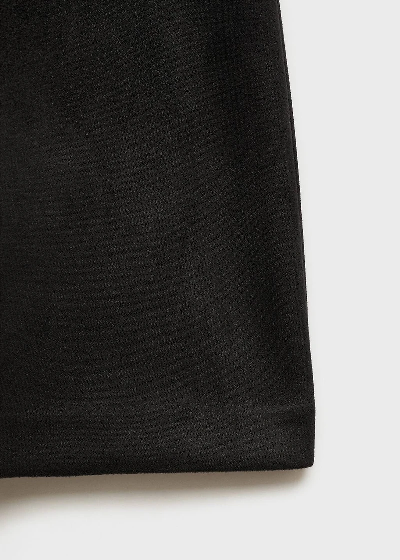 Leather-effect mini-skirt