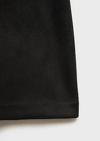 Leather-effect mini-skirt