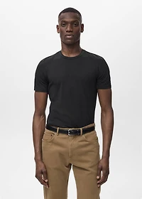 Stretch cotton T-shirt