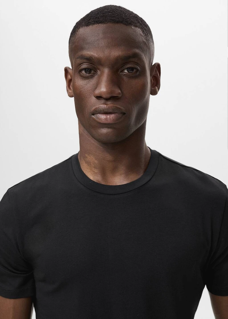 Stretch cotton T-shirt