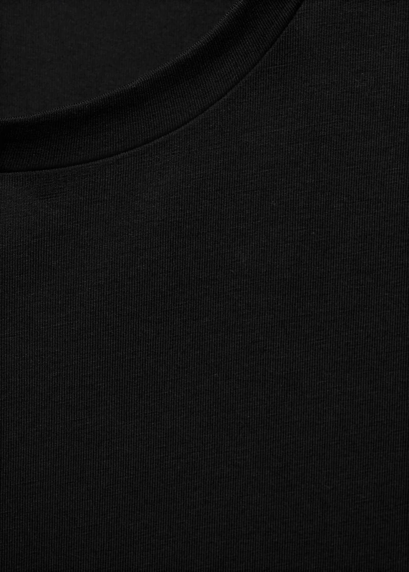 Stretch cotton T-shirt