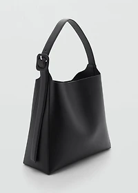 Leather effect bucket bag