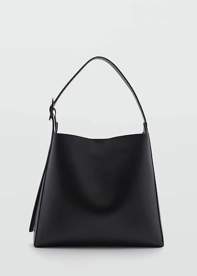 Leather effect bucket bag