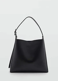 Leather effect bucket bag