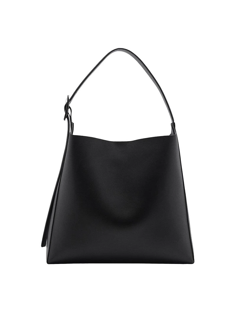 Leather effect bucket bag