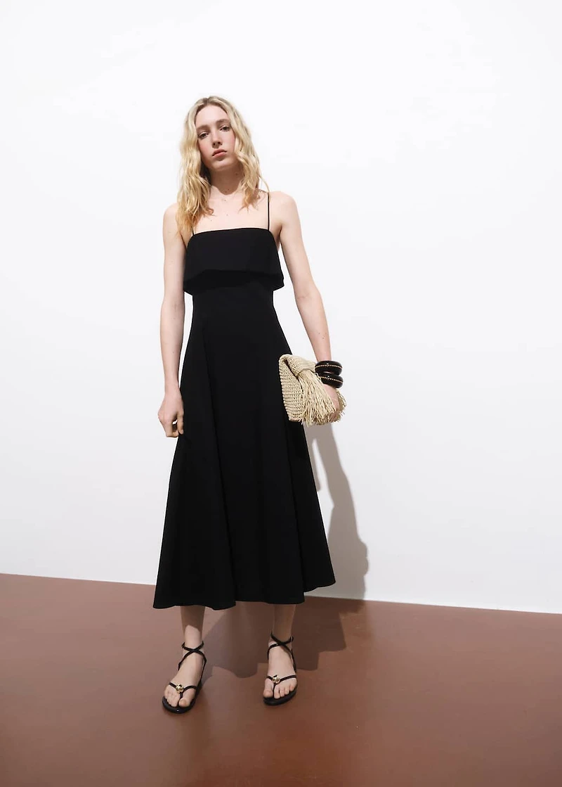 Flared cotton dress