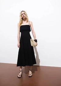 Flared cotton dress
