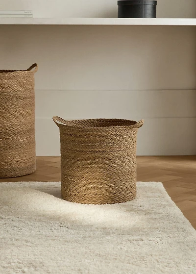 seagrass basket with handles