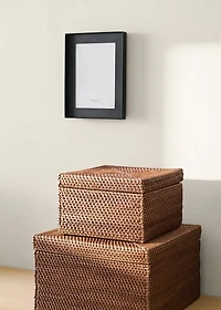 Small thin rattan box