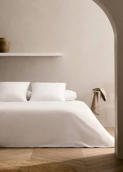 500-thread cotton percale duvet cover for 135 cm bed