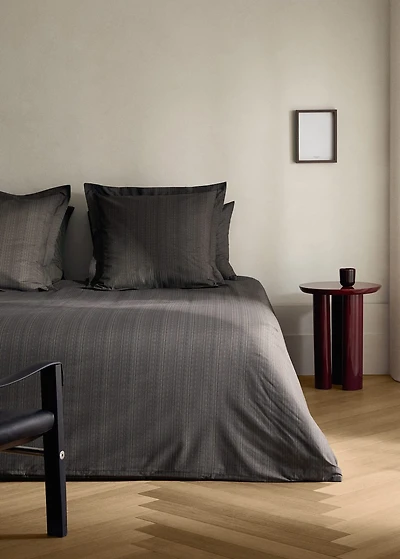 Percale cotton tailored-print duvet cover for cm bed