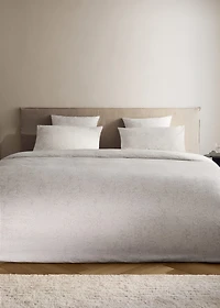 Percale cotton duvet cover with blurred floral print for cm bed