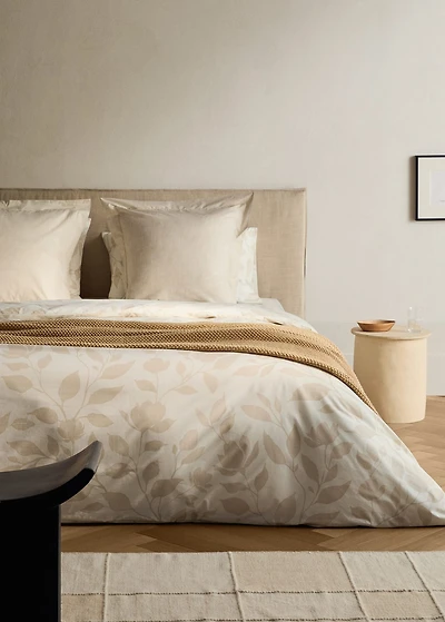 200-thread count percale cotton floral-print duvet cover for cm bed