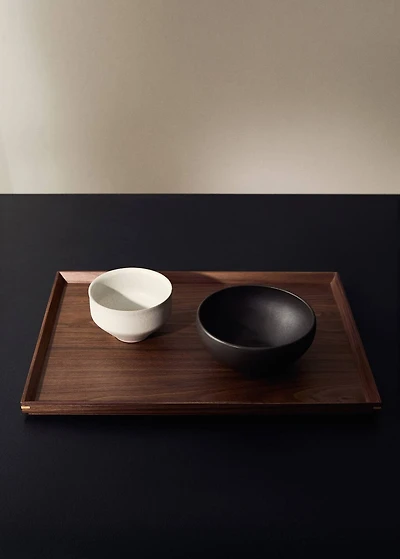 Large solid wood decorative tray