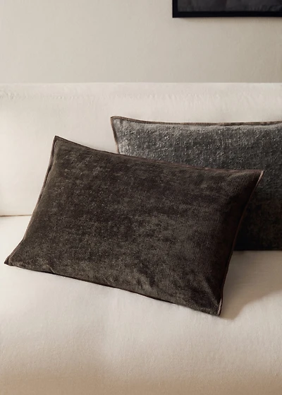 Soft cotton linen cushion cover 40x60 cm