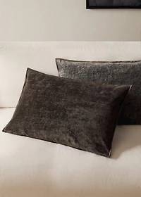 Soft cotton linen cushion cover 40x60 cm