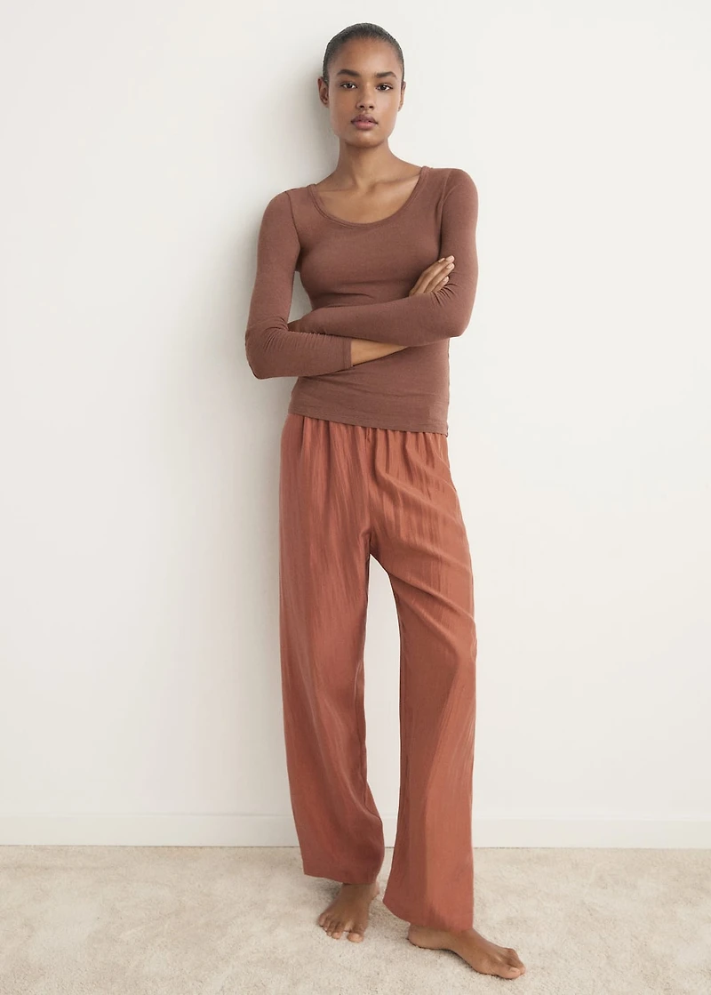 Cashmere pajama t-shirt