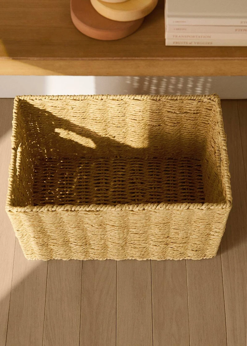 Large colored paper basket