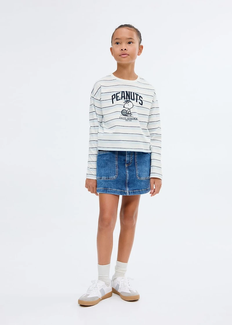Snoopy embroidered t-shirt