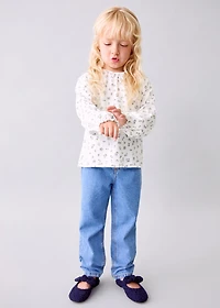 Floral cotton t-shirt