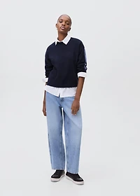 Knit embroidered sweater