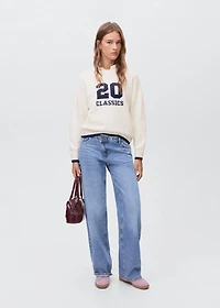 Knit embroidered sweater