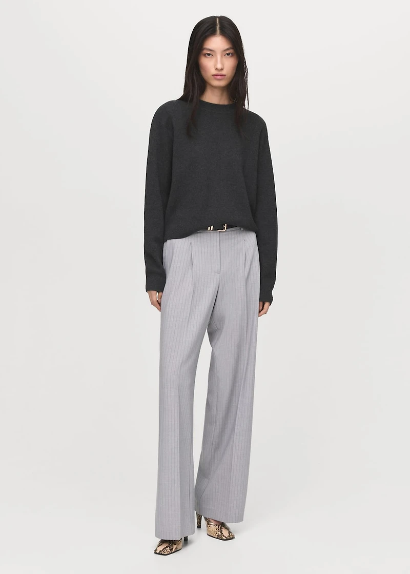 Knitted wool blend sweater