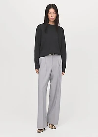 Knitted wool blend sweater