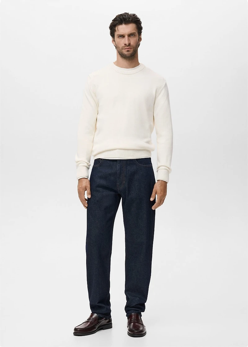 Fine-knit sweater