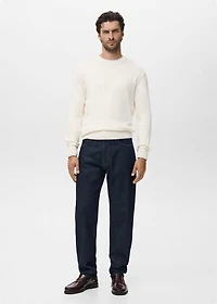 Fine-knit sweater