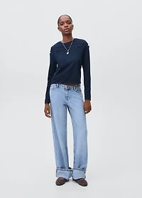 Cotton t-shirt with cut-out