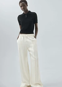 100% wool polo-neck sweater