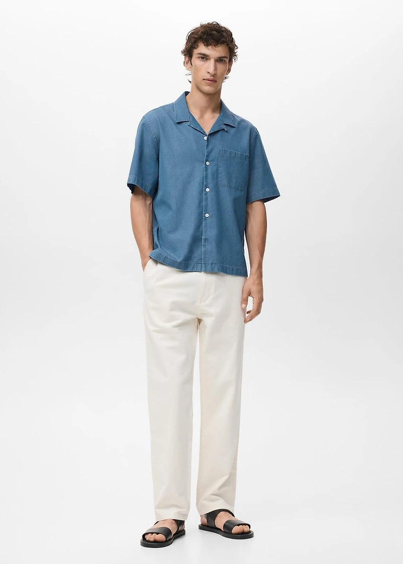 100% cotton denim shirt
