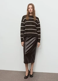 Knit striped sweater