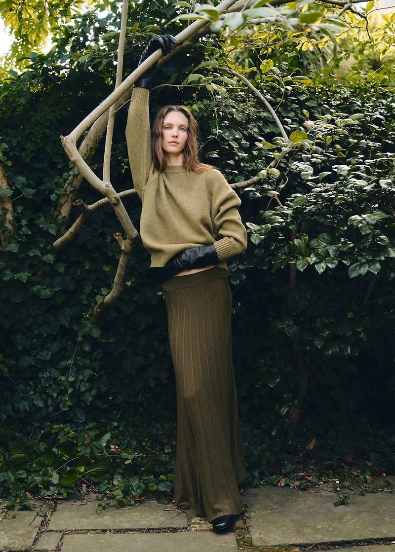 Oversized chunky-knit sweater