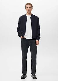Bomber Zip Sweatshirt