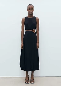 Long balloon dress